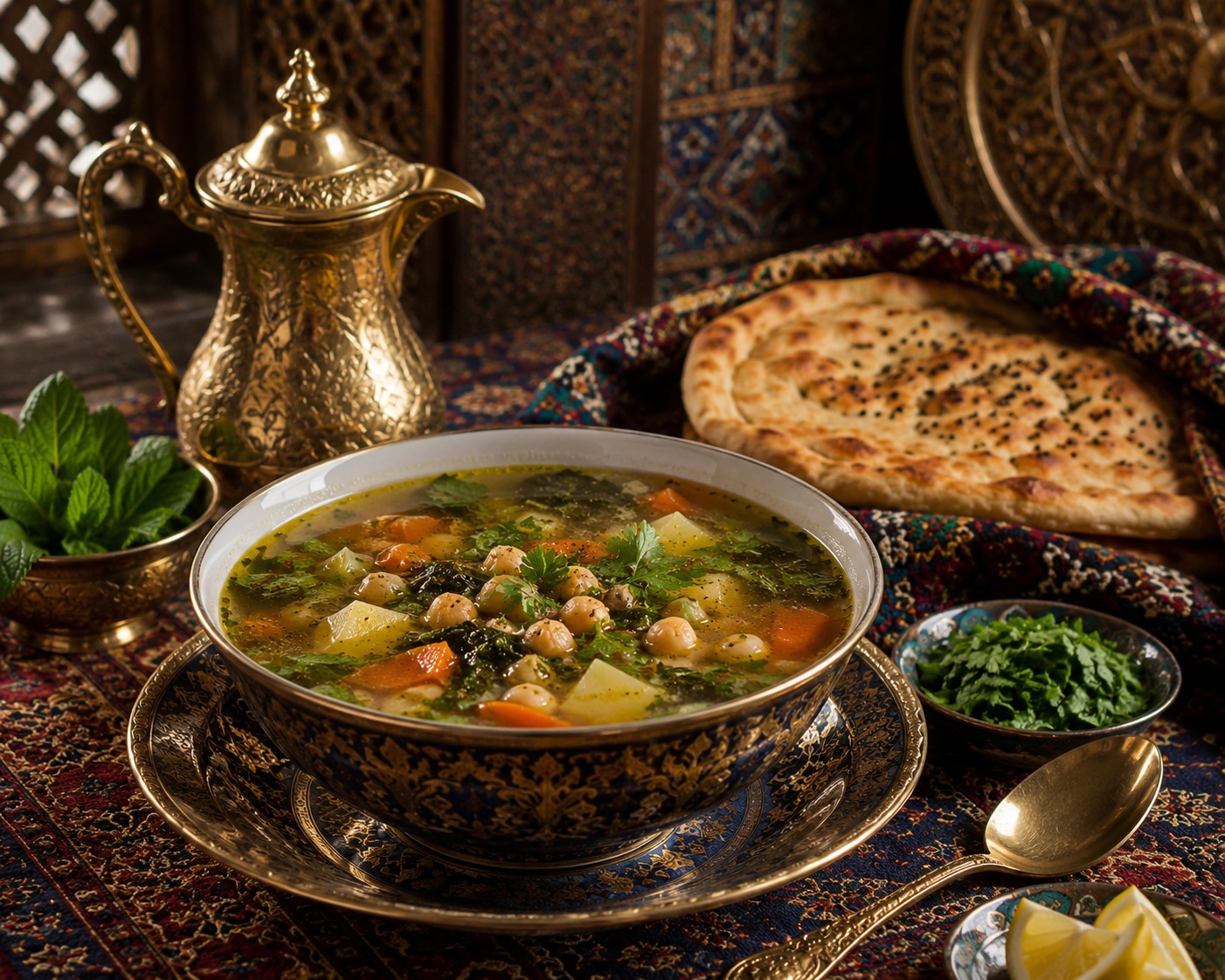 Afghanische Gemüsesuppe