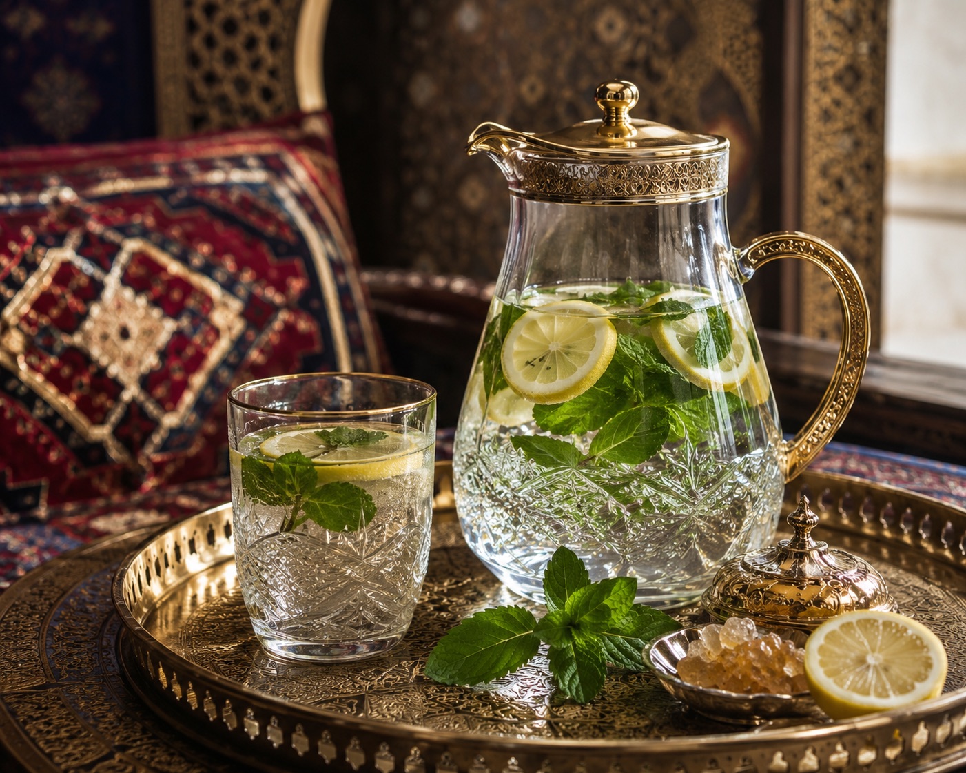 Wasser mit Limette